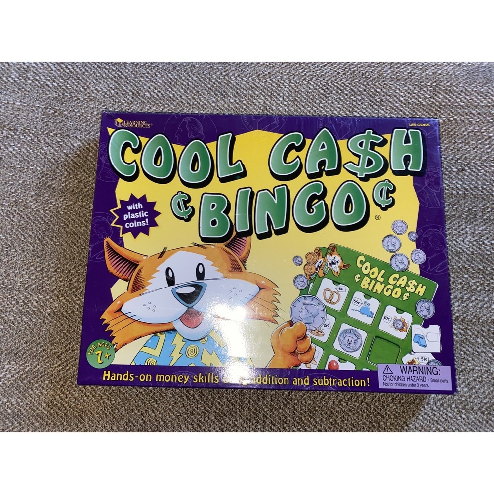 Bingo Game Cool Cash Bingo Learning Resources ages‎ 7+ New Sealed